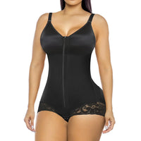 Bellure Sculpt Bodysuit — black overbust faja colombiana, front view (photo 2 of 11)